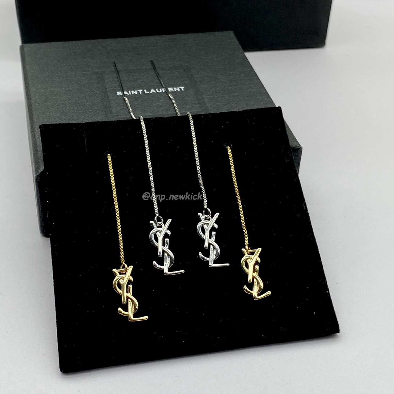 Saint Laurent Opyum Ysl Hanging Earrings (2) - www.newkick.vip